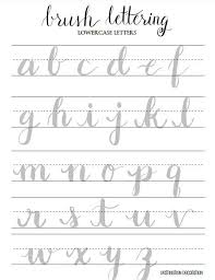 Practicing lowercase hand lettering doesn't have to be difficult. Brush Lettering Practice Worksheets Lowercase Letters Brush Lettering Practice With Sample Letters A Through Z Brush Lettering Practice Hand Lettering Practice Sheets Lettering