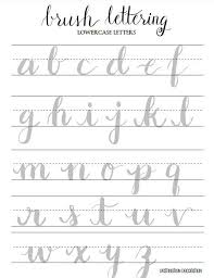 Basic strokes worksheets for small brush pens | dawn nicole designs®. Brush Lettering Practice Worksheets Lowercase Letters Brush Lettering Practice With Sample Letters A Through Z Brush Lettering Practice Hand Lettering Practice Sheets Lettering