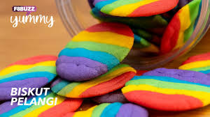 Resep kue kering lidah kucing. Resepi Biskut Pelangi F8buzz Yummy Youtube