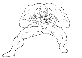 coloring pages marvel venom print free