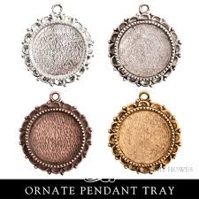 Ornate Large Circle Pendant Tray