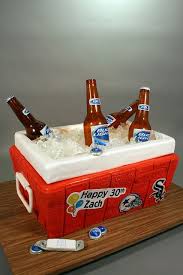 30th Birthday Cake For Him Beer Beer Cooler 30th Birthday Cake Cool Birthday Cakes Beer Cooler Beer Cake