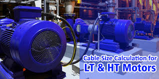 cable size calculation for lt ht motors electrical