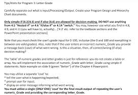 Solved Program 3 Letter Grade Write A C Program Which