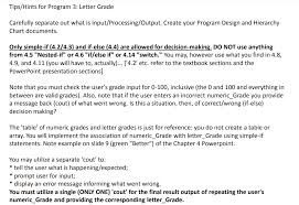 Solved Program 3 Letter Grade Write A C Program Which