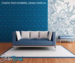 Easy to peel on / off most surfaces. Vinyl Wall Decal Sticker Floral Bird Pattern Design Item783s Home Living Wall Decor