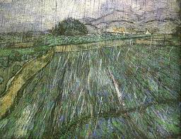 Rain By Vincent Van Gogh Artist Van Gogh Van Gogh Landscapes Van Gogh Art