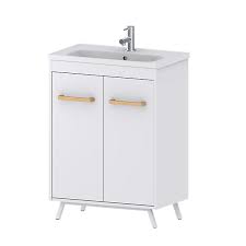 Miroir meuble salle de bain. Meuble Sous Vasque A Poser Goodhome Ladoga Blanc 60 Cm Plan Vasque Towan Castorama