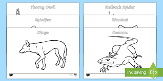 There are tons of great resources for free printable color pages online. Australian Animals Colouring Pages