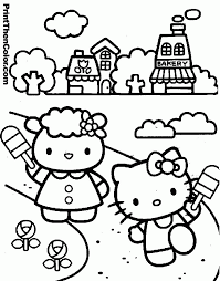 I offer printable invitations, printable bookmarks, crowns and more! Hello Kitty Coloring Pages For Kids Coloring Home