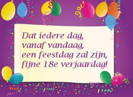 Vrolijke Verjaardagswens Voor Een 18e Verjaardag Verjaardagsgedichten Verjaardag Verjaardagswensen