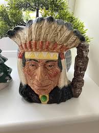 Royal Doulton Native Indian Toby Jug Large Made in England