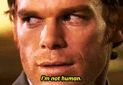 A fan, getting the extra treatment.... Michael C. Hall backstage at a “Lamb  Of God” concert.