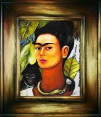 Frida kahlo und ihre surrealen gemälde beeinflussten eine große anzahl von menschen. Frida Kahlo 034 Selbstportraet 034 Olbild Bild Bilder Gemaelde Olgemaelde Mit Rahmen 16481 Www Jvmoebel De La Design Chesterfield Mobel Ledersofa Sofa