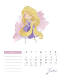 Printable disney princess calendar 2021. Free Printable 2021 Watercolor Princess Calendar The Cottage Market