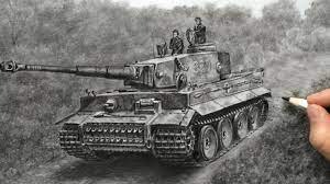 How To Draw A German Tiger Tank - Narrated Tutorial - Youtube