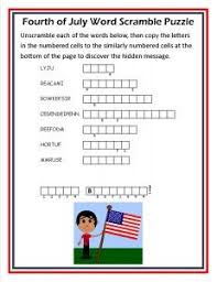 Improve your language arts knowledge with free questions in unscramble the words to make a complete sentence and thousands of other language arts skills. A Free Fourth Of July Word Scramble Puzzle For Independence Day Fourth Of July Words Patriotic Kids