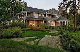 Nicknamed stone cottage, this 6br/3.5ba home is an idyllic beach retreat with ample space for large groups. Tour This Charming Maine Cottage Designed For A Multi Generational Family