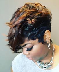 50 Short Hairstyles For Black Women To Steal Everyone S Attention In 2020 Short Weave Hairstyles Black Women Hairstyles Short Hair Styles