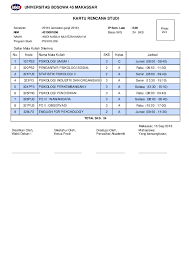Icec has received approval from jpt and mqa to offer diploma programs that are equivalent to diplomas issued by public institutions of higher last update: Pdf Universitas Bosowa 45 Makassar Kartu Rencana Studi Nabila Muntzahanah Academia Edu