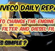 Iveco Daily F1A 2,3 + ZF Agile 6AS - How to change the engine oil, oil  filter and diesel filter