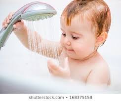 Cute 1 Year Old Girl Bathes In A Shower Soft Water Shower Images Bath Girls
