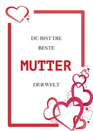 Sie finden bei uns viele kostenlose ausmalbilder mit kindgerecht gestalteten motiven für jungen und mädchen. Karte Beste Mutter Herzen Pdf Vorlage Zum Ausdrucken