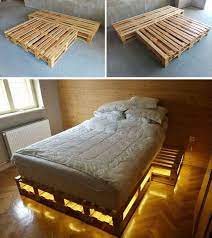 Doppelbett build mit 8 europaletten. Betten Mit Beleuchtung 10 Interessante Ideen Nettetipps De