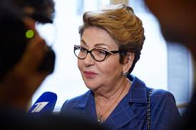 Le chef de Rossotroudnitchestvo Mme Eléonora Mitrofanova a inauguré  l'exposition dédiée aux destins de guerre des Juifs soviétiques dans le  cadre d'un projet international à l'occasion du 75ème anniversaire de la  Grande