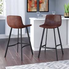 Faux leather bar stool breakfast swivel bar stools pu barstools kitchen pu new. 17 Stories Kayenta 29 Bar Stool Reviews Wayfair