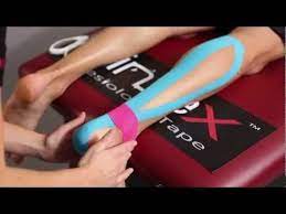 Kinesio Tape Kinesiologie Tape Bei Schmerzen In Der Achillessehne Kinesiology Taping Achilles Tendonitis Kinesiology