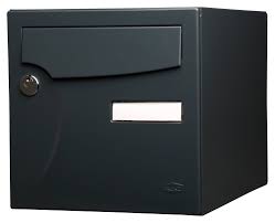 Boite Aux Lettres Normalisee 2 Portes Exterieur Renz Acier Anthracite Mat Leroy Merlin