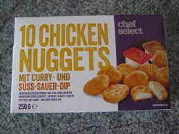 Mo., 19.10.20 bis sa., 24.10.20. Lidl Chef Select 10 Chicken Nuggets Mit Curry Und Suss Sauer Dip Blogtestesser