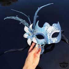 It is formed from buckrum, wired edged by hand and covered with beautiful hand dyed silk velvet. Masquerade Mask Mint Blue Mask Silver And Light Blue Masquerade Mask 3d Flower Details Masquerade Bal Masks Masquerade Blue Masquerade Mask Masquerade Mask