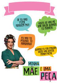 Although fictional, the plot is based on situations in paulo gustavo's live and the character dona hermínia is based on his own. Minha Mae E Uma Peca Festa Surpresa Para Mae Bolos De Aniversario Azuis Bolo Com Plaquinhas