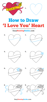 You can learn how to draw with step by step instructions even if you think you have no talent at all. Easy Drawing Guides A Twitter I Love You Heart Drawing Lesson Free Online Drawing Tutorial For Kids Get The Free Printable Step By Step Drawing Instructions On Https T Co H3nreahpfr Iloveyou Heart Learntodraw