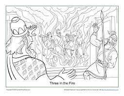 Showing 12 coloring pages related to three hebrew children. Three In The Fire Coloring Page On Sunday School Zone