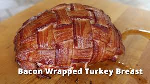Add this video to your web page. Bacon Wrapped Turkey Breast Smoked Boneless Turkey Breast On Big Green Egg Youtube