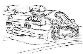S15 Cars Drifting Trace Coloring Pages Kids Play Color Cars Coloring Pages Drifting Cars Coloring Pages