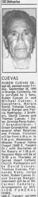Obituary for RUBEN CUEVAS SR. CUEVAS (Aged 60)