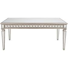 Square dining table with barn texture and tapered legs, weathered gray. Linc Dining Table 180x90 Clear Gold The One Uae