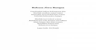 Bahasa Jiwa Bangsa Pdf Document