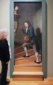How to paint stair steps and staircases. Charles Wilson Peale 1741 1827 Staircase Group Portrait Of Raphaelle Peale And Titian Ramsay Peale Trompe L Oeil Art Trompe L Oeil Trompe L Oeil Painting