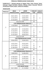 Terengganu cuti umum kalendar 2020. Takwim Penggal Persekolahan Kpm Dan Kalendar Cuti Sekolah 2018