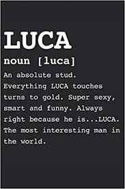 He is a sea monster from another world just below the water's surface. Luca 2021 Luca Planner Gifts For Luca Timothy Daniel 9798655976726 Amazon Com Books