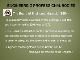 She is a registered technologist with malaysia board of technologist and a registered engineer under the board of engineers malaysia. Engineering Profession Ppt Video Online Download