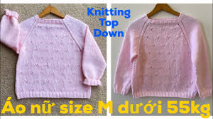 Knitting, dan ao len, đan áo len nữ, đan áo dâu tây, đan từ trên cổ xuống,  knit raspberry , knit