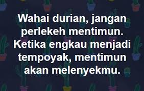 Yang lemah melawan yang kuat, pertembungan yang tidak sebanding. Durian Lawan Mentimun Epistemologi Idea Pemikiran Belia Informasi Forum Cari Infonet