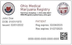 Ohio Medical Marijuana Registry Card