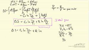 An entropy contains a broad range of properties of a thermodynamic system. How To Calculate Entropy Changes Ideal Gases Youtube